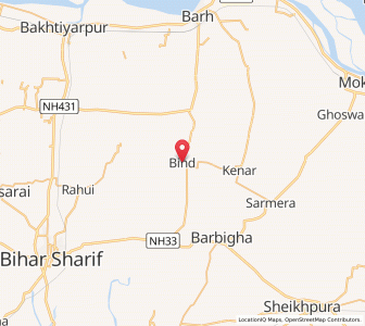 Map of Bind, Bihar