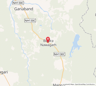 Map of Bindra Nawagarh, Chhattisgarh