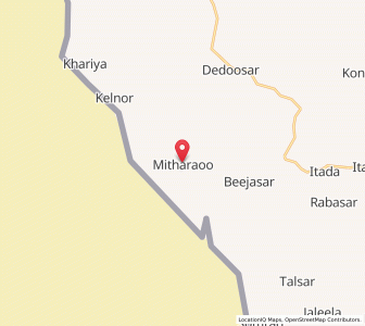 Map of Binjhasar, Rajasthan