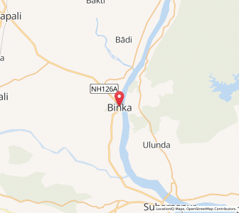 Map of Binka, Odisha