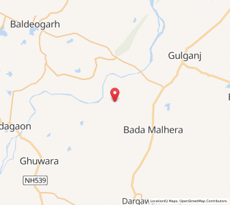Map of Biron, Madhya Pradesh