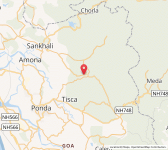 Map of Birondem, Goa