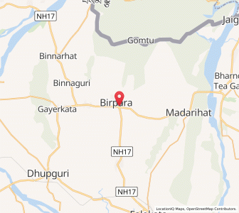 Map of Birpara, West Bengal