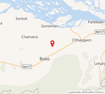 Map of Birpara, Assam