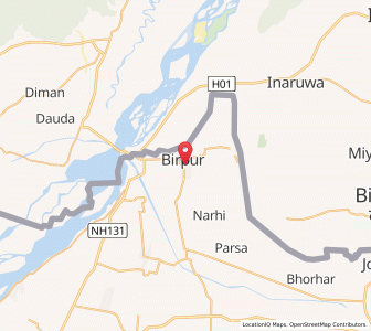 Map of Bīrpur, Bihar
