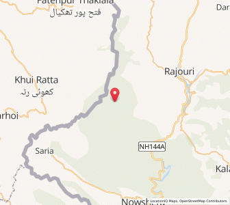 Map of Bisali, Kashmir