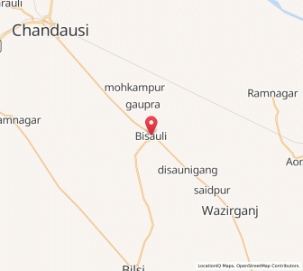 Map of Bisauli, Uttar Pradesh