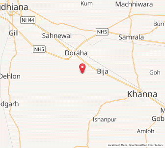 Map of Bishanpura, Punjab