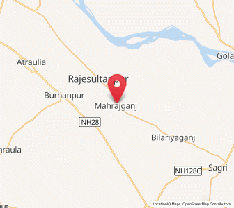 Map of Bishunpur Urf Mahārājganj, Uttar Pradesh
