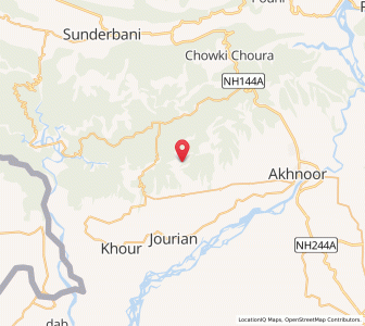 Map of Bisiara, Kashmir