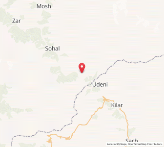 Map of Bistaun, Kashmir