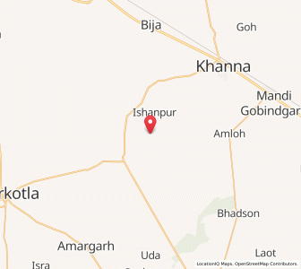 Map of Biwipur, Punjab