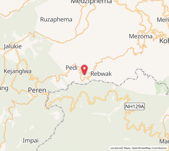 Map of Boaroami, Nagaland