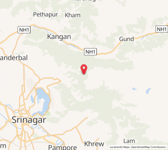Map of Bobjan, Kashmir