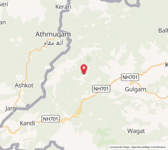 Map of Bod Nambal, Kashmir