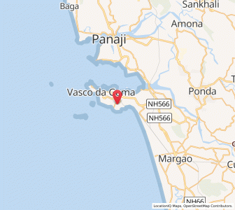 Map of Bogmalo, Goa