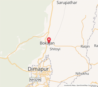 Map of Bokajan, Assam