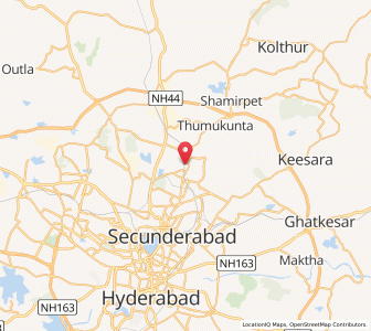 Map of Bolarum, Andhra Pradesh