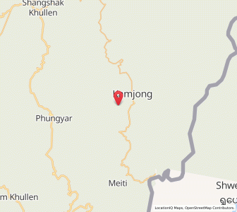 Map of Bongba Khulen, Manipur