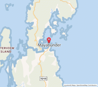 Map of Bonington, Andaman and Nicobar Islands