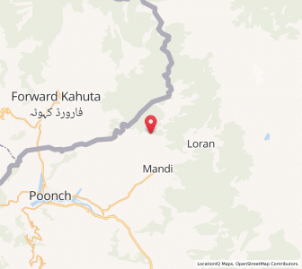 Map of Bora Chhari, Kashmir