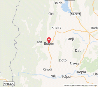 Map of Boran, Chhattisgarh
