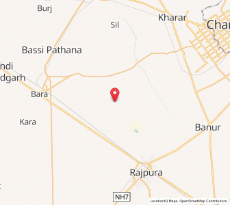 Map of Boras, Punjab