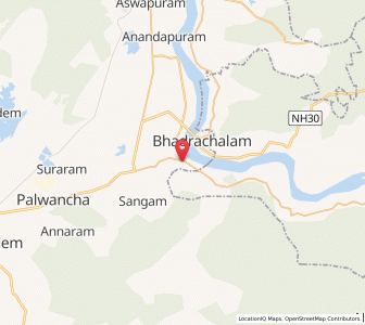 Map of Borgampad, Andhra Pradesh