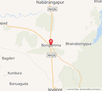 Map of Boriguma, Chhattisgarh