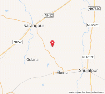 Map of Borlai, Madhya Pradesh