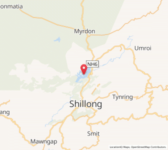 Map of Borpani, Meghalaya