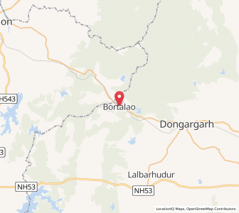 Map of Bortalao, Chhattisgarh