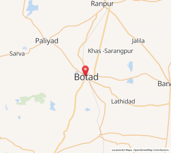 Map of Botad, Gujarat