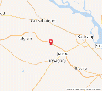 Map of Brahman Purwa, Uttar Pradesh