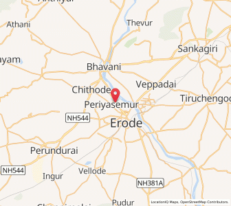 Map of Brahmana Periya Agraharam, Tamil Nadu