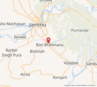 Map of Brahmanan di Bari, Kashmir