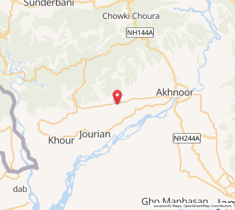 Map of Brahmanan, Kashmir