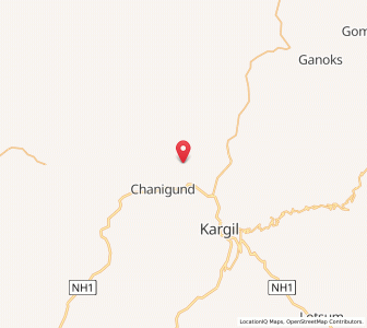 Map of Brock, Kashmir