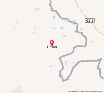 Map of Bruini, Arunachal Pradesh