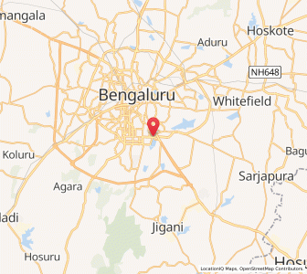 Map of BTM Layout, Karnataka
