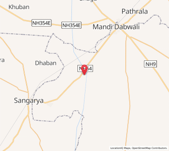 Map of Bub Shahar, Haryana