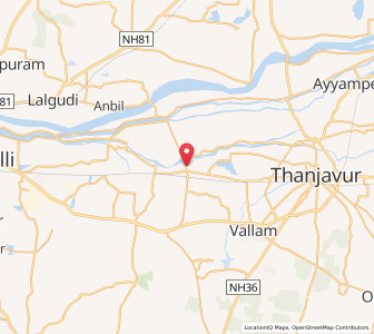 Map of Budalur, Tamil Nadu