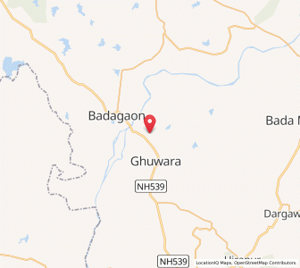 Map of Budaur, Madhya Pradesh