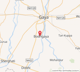 Map of Buddh Gaya, Bihar