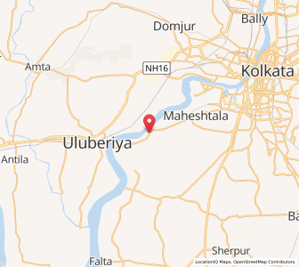 Map of Budge Budge, West Bengal