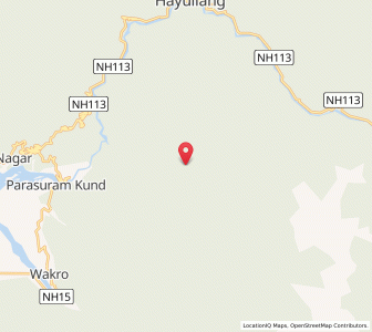 Map of Budh, Arunachal Pradesh