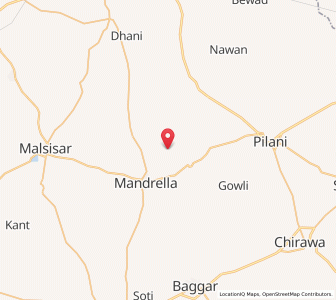 Map of Budhawas, Rajasthan