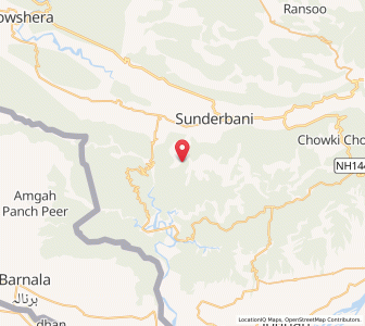 Map of Budhi Dhak, Kashmir