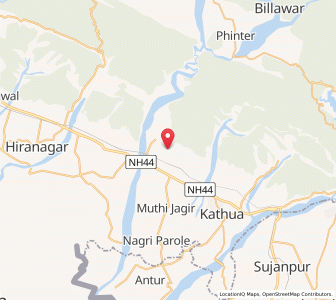 Map of Budhi, Kashmir