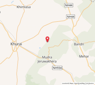 Map of Budho, Madhya Pradesh